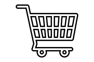 ショッピングカートのシンプルなアイコン