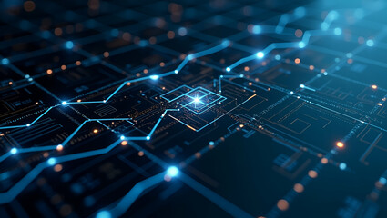 Obraz premium Flat Design seamless tile capturing futuristic interfaces sleek data visuals white spacing bold line geometry brand readiness concept as Unveil streamlined UI surfaces blending luminous highlights min