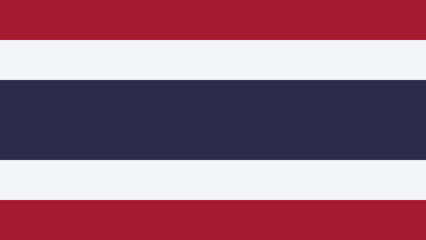 Flag of Thailand displayed in bright colors representing the nation with its rich culture and history at a community event
