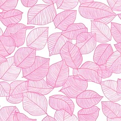Valentine's Day is represented by a seamless pattern featuring cute hand-drawn hearts, suitable for modern Valentine's Day greetings and banner designs that embody the love concept through trendy