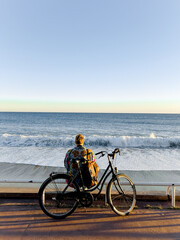 Fototapeta premium bike on the beach