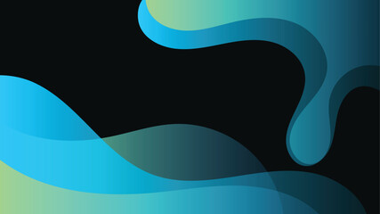 Abstract modern blue wave vector background