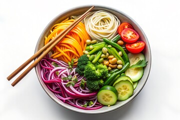 Healthy Trail Mix Snack on White Background – Nutritious Mix of Nuts, Seeds, and Dried Fruits