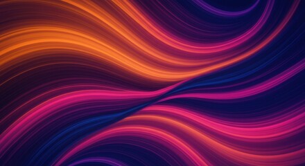 Vibrant abstract waves create dynamic visual flow 
