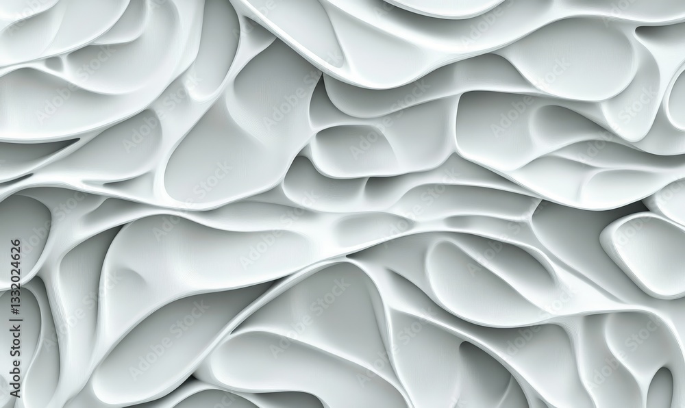 Poster this design features a seamless floral pattern with adorable leaves and branches, presented in a mod