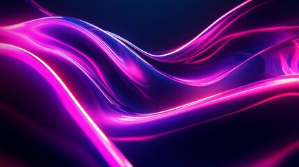 Abstract Purple Pink Neon Liquid Flowing Dynamic Trendy Modern Futuristic Digital Art Background Design Illustration Graphic Wallpaper Texture Image  