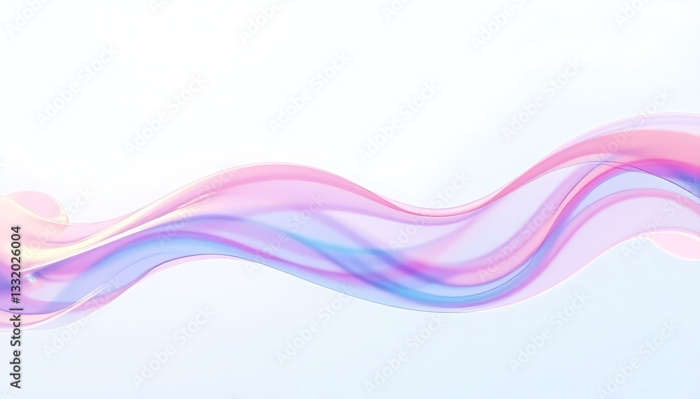 Poster soft waves of white and pink intertwine effortlessly, creating a soothing ambiance that sparks inspi