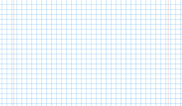 Grid paper page. Horizontal format.