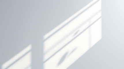 Obraz premium Abstract Geometric Wireframe Shadows on a Minimalist Wall