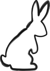 Rabbit in Chinese calligraphy style flat Vector illustration.
Chinese ink style bunny isolated.
Asian Mid-Autumn Festival Bunny.
Abstract bunny line art.
Good for greeting card,poster, banner,leaflet.