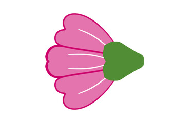 Colorful overlapping  creating abstract floral pattern