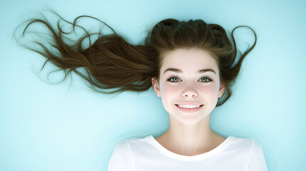 Creative portrait of a young woman