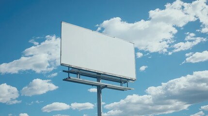 Blank billboard for your ad against sky