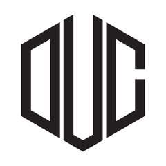DUC modern elegance and creative logo design .DUC luxurious alphabet design . DUC letter initial logo design.