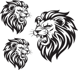 lion head vector illustration