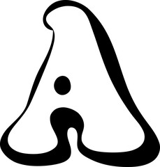 Retro Style Letter A