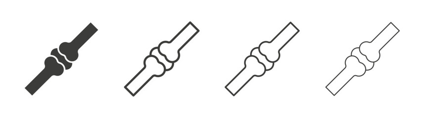 Joint line icon vector illustration set.