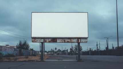 Fototapeta premium Large empty white sign