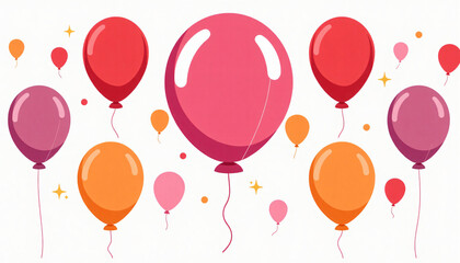 Colorful balloons vector illustration for celebration, party and festive events design