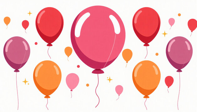 Colorful balloons vector illustration for celebration, party and festive events design
