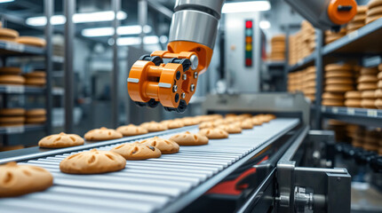 Fototapeta premium Producing cookies in the food industry