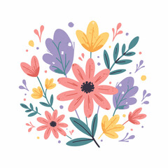 Whimsical Round Floral Arrangement with Pink Daisies