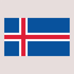 Obraz premium flag of iceland