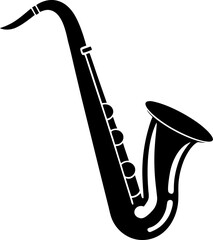 saxophone isolated on white background