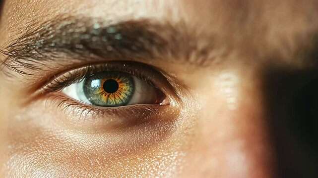 Confident Eyes Reflecting Determination and Focus
