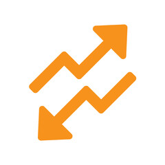 up down arrow graph icon