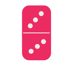 Colourful domino element illustration
