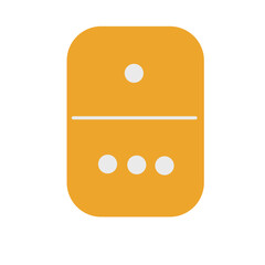 Colourful domino element illustration
