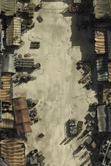 Post Apocalyptic Battlemap for RPG Games – Explore Ruined Supermarkets and Wastelands