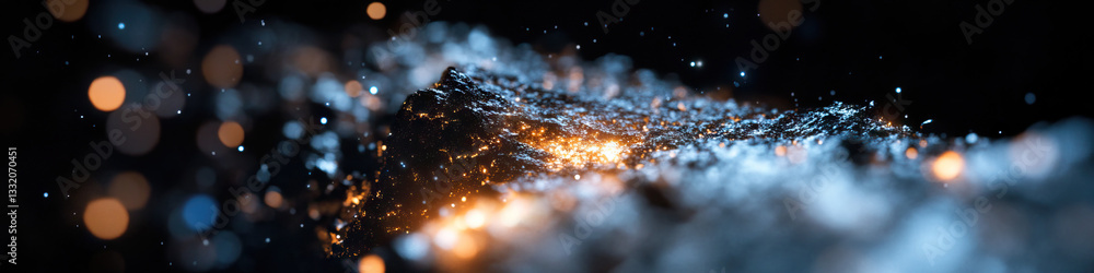 Aufkleber abstract glowing particle surface texture