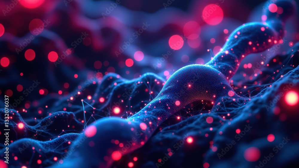 Aufkleber a close-up view of a molecule within its atomic context, showcasing intricate atomic structures set 