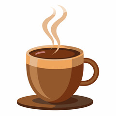 Obraz premium Cup of hote coffee