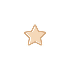 abstract star flat icon logo