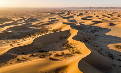 sunset in the desert