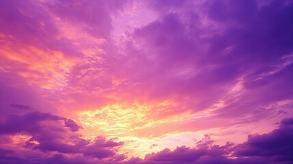 Obraz premium Beautiful colorful sunset background. Blue purple pink orange yellow gold.