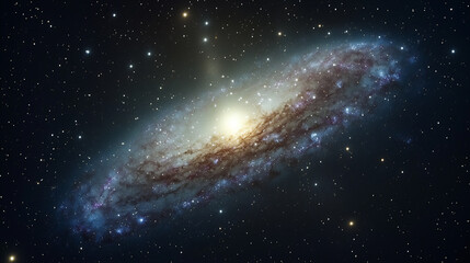 Fototapeta premium barred spiral galaxy wallpaper,