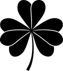 four leaf clover isolated vector icon