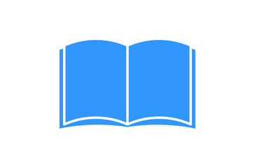 本のアイコン　青