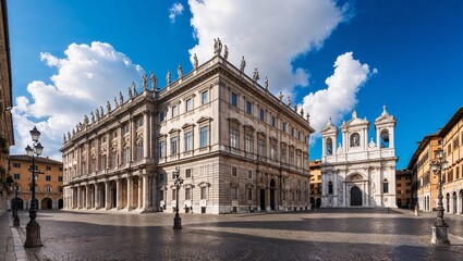 Obraz premium An impressive historic building showcasing intricate architecture.