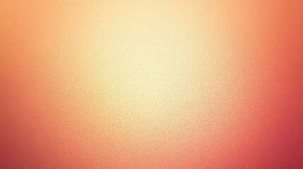 Pastel pale soft brown red coral orange yellow gold peach fuzz pink beige white abstract background. Circle. Color gradient ombre blur. Noise grain grainy mesh. Autumn fall. Design. Template.