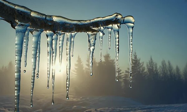 enchanting video timelapse records icicles disappearing drop by drop as gentle spring sunlight melts their frozen beauty