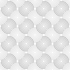 Fototapeta premium Abstract Circle Line Pattern Background. Seamless. Illustration