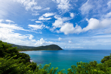 Grande Anse bay at Deshaies, Gaudeloupe