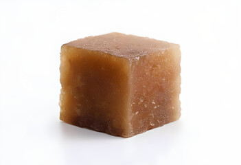 palm sugar isolated on white background.