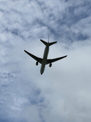 大空に飛び立つ飛行機
