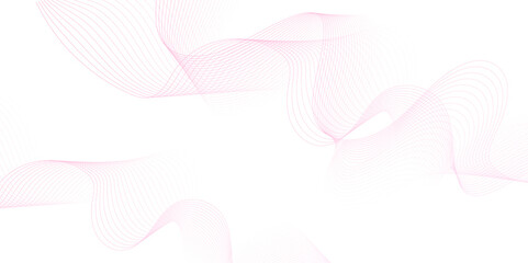 pink wave curve lines banner background design. Abstract soft wave lines dynamic flowing pink light isolated background. Vector Illustration of the pink pattern of lines. Black stripes on white .